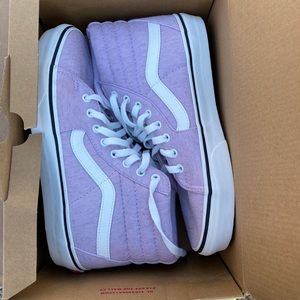 Jersey lavender sk8-hi vans
